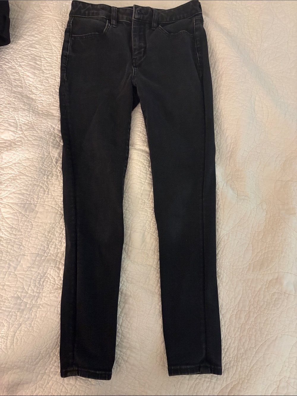 American Eagle Outfitters Dark Wash Black Jeans, 2 short
